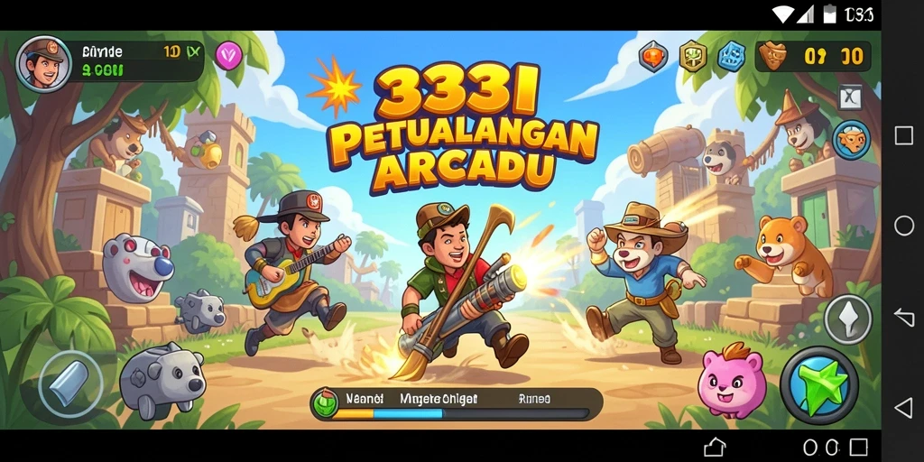 Screenshot gameplay 333I yang menampilkan aksi seru dalam permainan arcade.