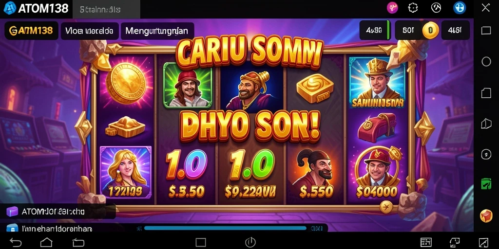 Tampilan menarik dari gameplay Slot di ATOM138.