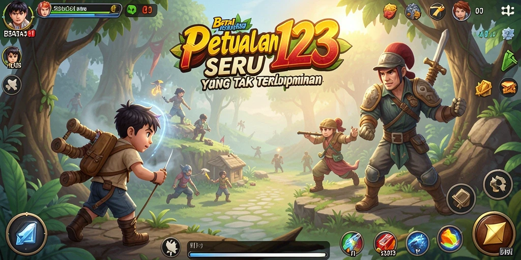 Tangkapan layar BATA123 memperlihatkan momen seru saat menjelajahi lingkungan yang memukau.