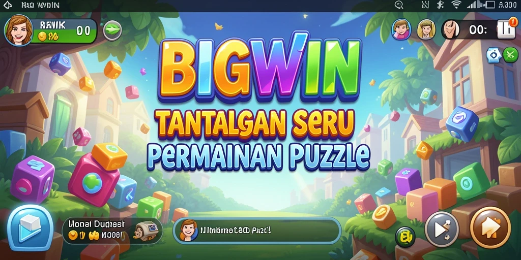 Screenshot utama BIGWIN menampilkan aksi seru dalam bermain Puzzle.