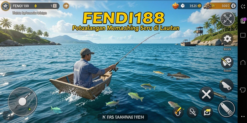 Screenshot FENDI188 menampilkan pengalaman memancing yang seru dan realistis.