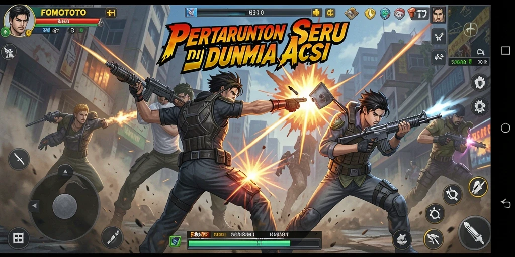 Tampilan seru aksi pertarungan di FOMOTOTO