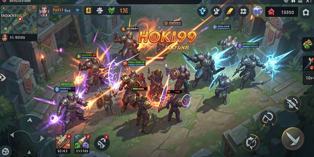 Tampilan gameplay HOKI99 yang menarik dan penuh aksi strategi.