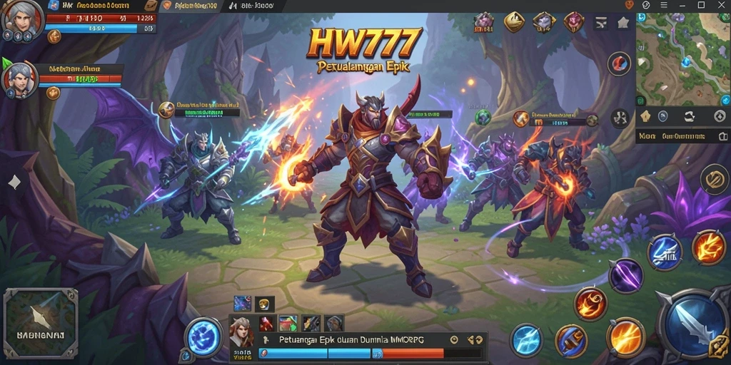 Gameplay menakjubkan di HW777 yang memikat pemain MMORPG.