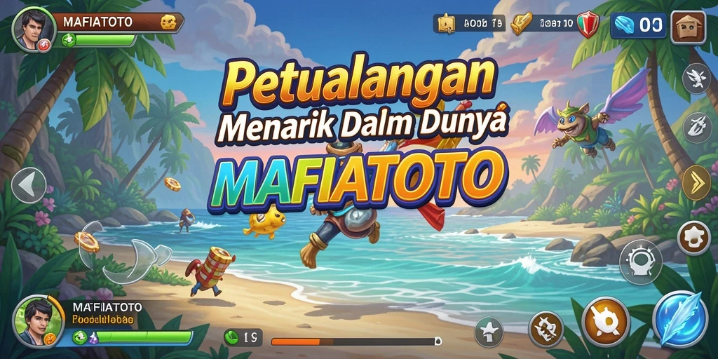Tampilan gameplay MAFIATOTO yang penuh petualangan dan aksi.