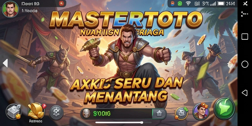 Tampilan gameplay MASTERTOTO yang menegangkan dan penuh aksi.