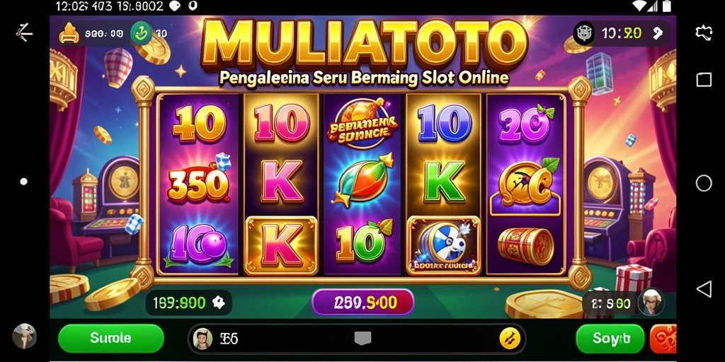 Screenshot gameplay seru MULIATOTO menunjukkan fitur bonus dan tema menarik.