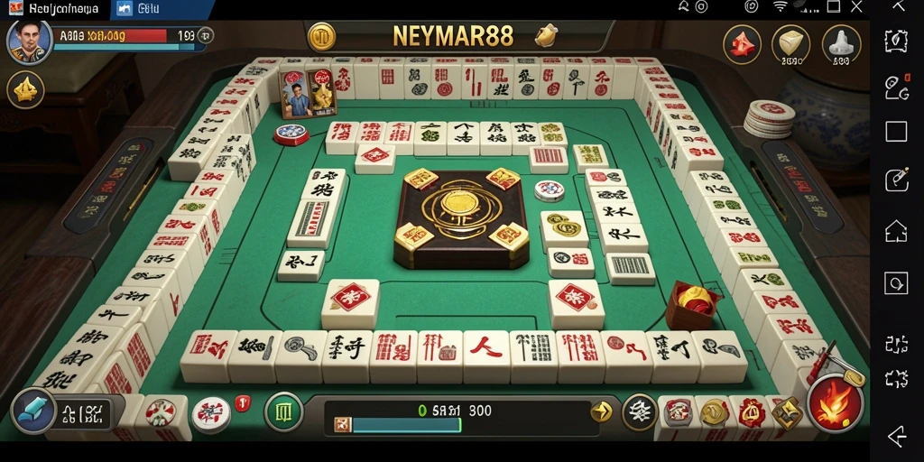 Tampilan gameplay Mahjong yang seru dari NEYMAR88.