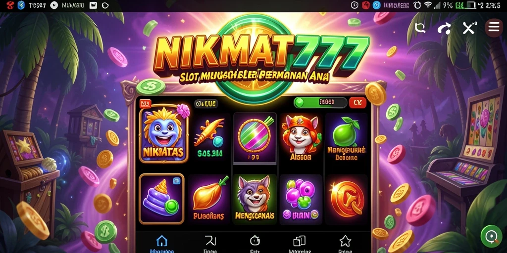 Tampilan permainan slot yang menarik di NIKMAT777.