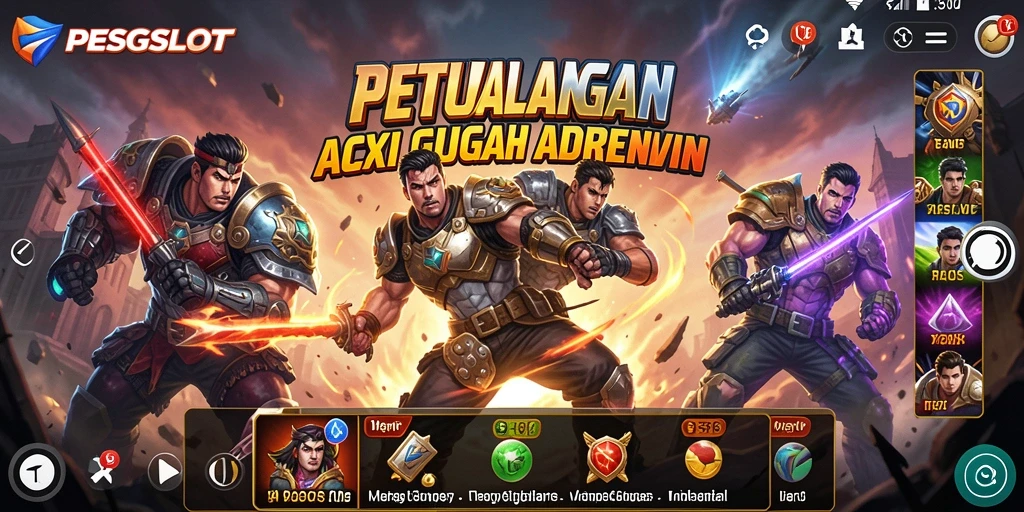 Tampilan gameplay PESGSLOT yang memikat dengan aksi yang mendebarkan.