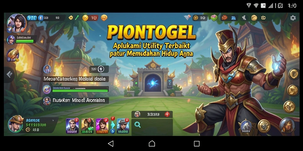 Tampilan antarmuka PIONTOGEL yang modern dan user-friendly.