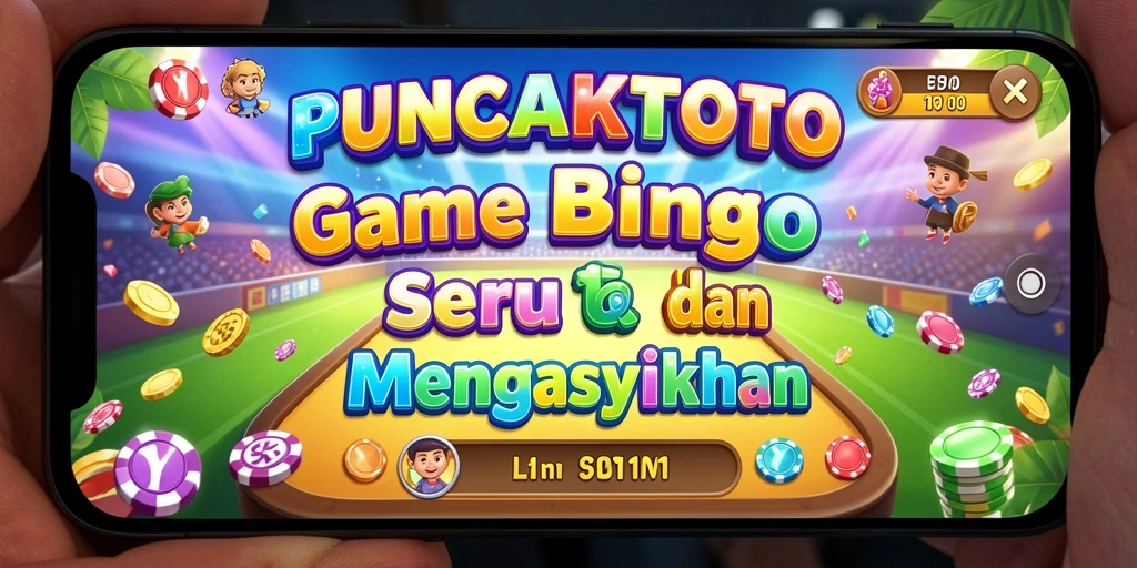 Screenshot gameplay PUNCAKTOTO dengan aksi Bingo yang seru.