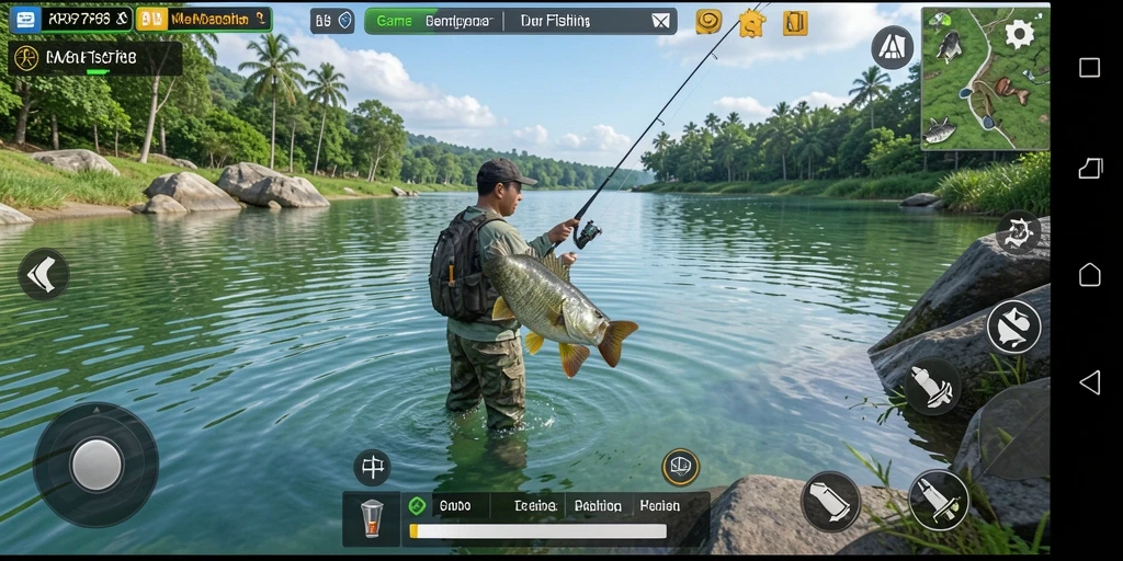 Tampilan gameplay RP6789 yang menarik dengan suasana memancing yang realistis.
