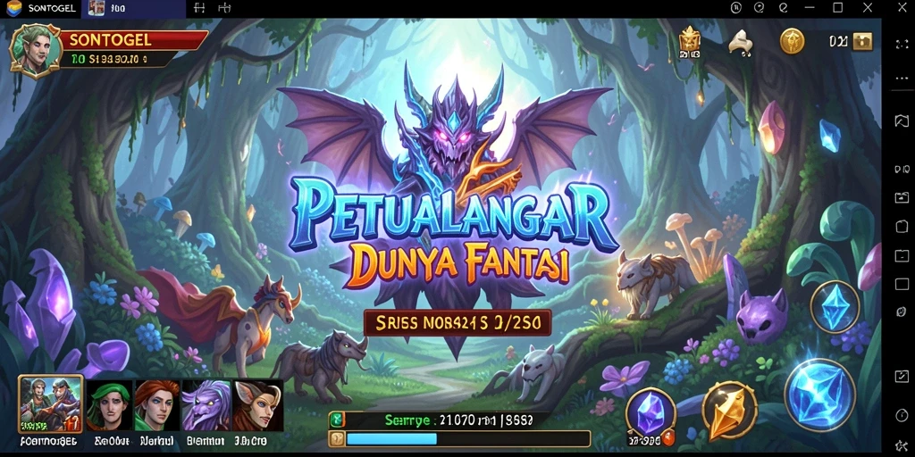 Tangkapan layar menunjukkan aksi gameplay seru di dunia petualangan SONTOGEL.