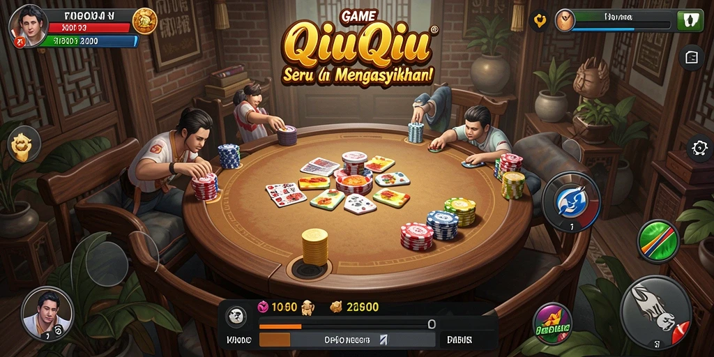 Tangkapan layar gameplay QiuQiu yang menarik dan seru.